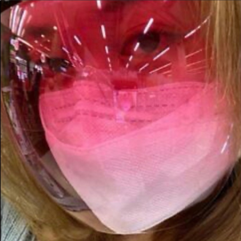 Bubble Plastic Fashionista Face Sheild Uni
